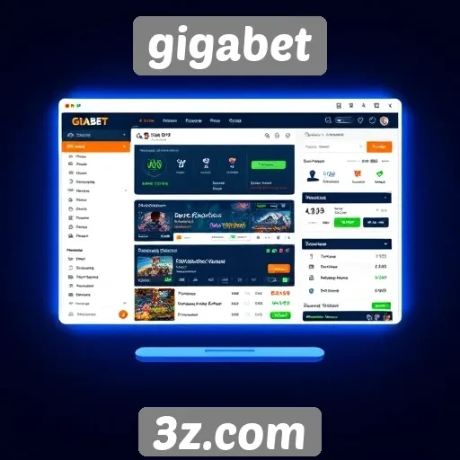 Explorando a interface intuitiva do site Gigabet