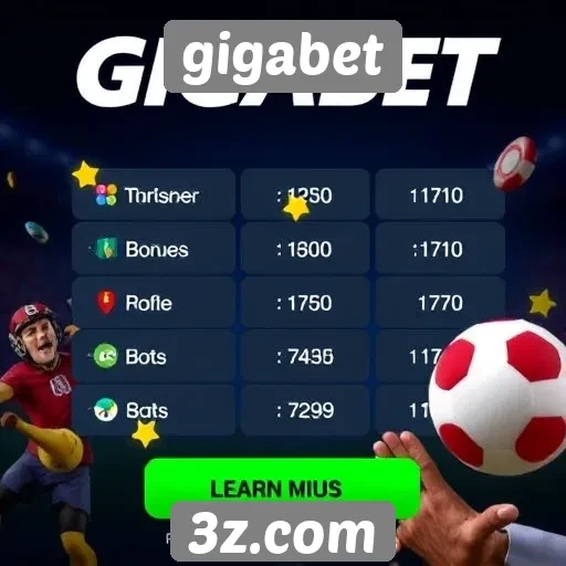 Ofertas de bônus disponíveis no site gigabet