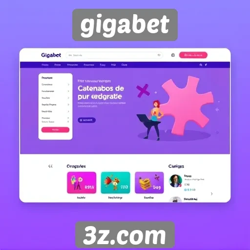 Análise da interface do usuário do site gigabet